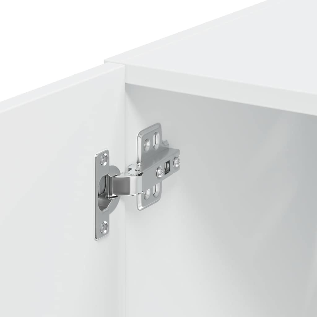 Wandkast Bewerkt Hout Wit 70x42,5x40 cm - 56% Korting!
