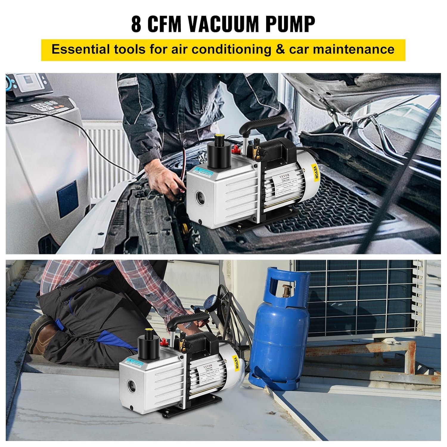 34% Korting: Vacuümpomp Airco & Auto 8 CFM Tweetraps