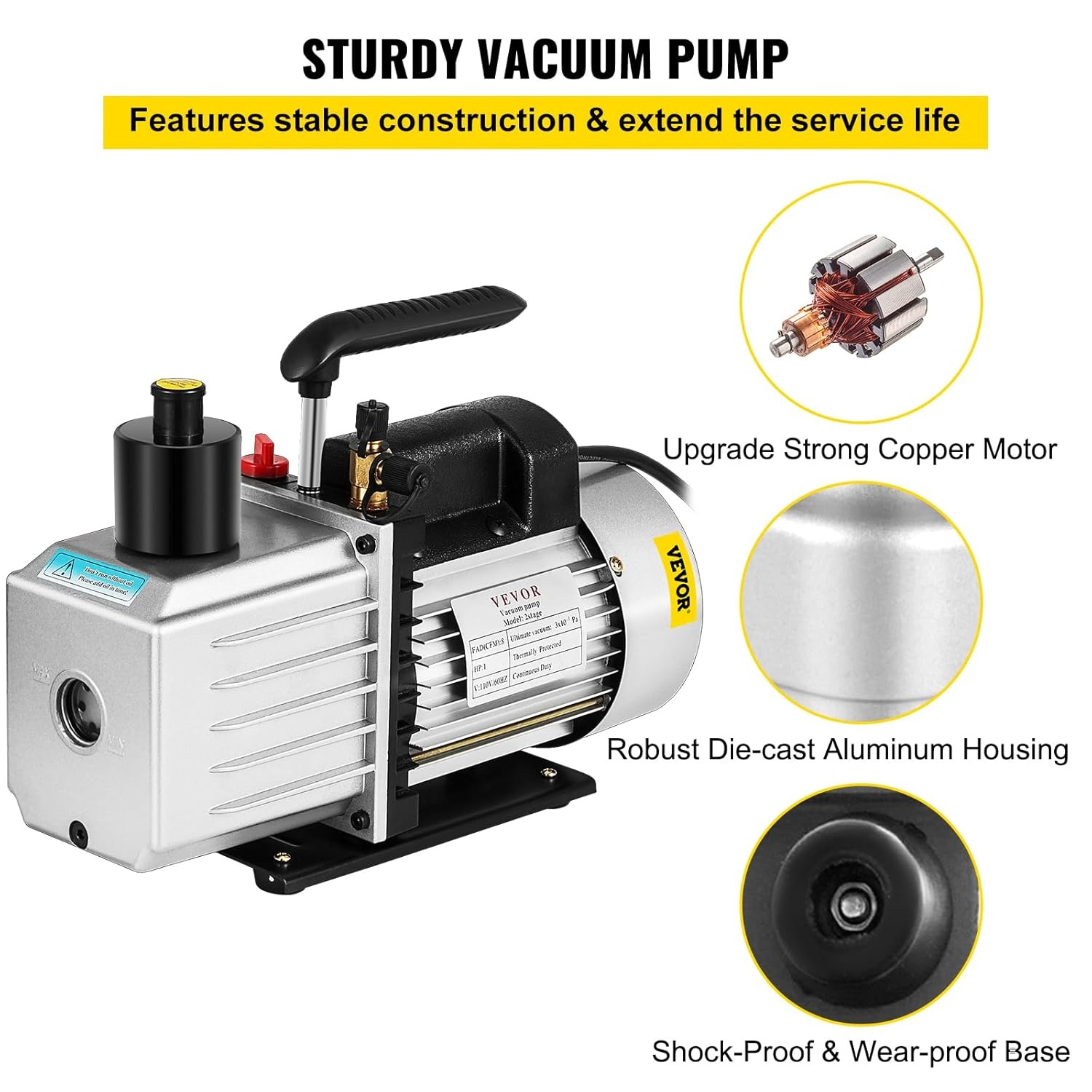 34% Korting: Vacuümpomp Airco & Auto 8 CFM Tweetraps