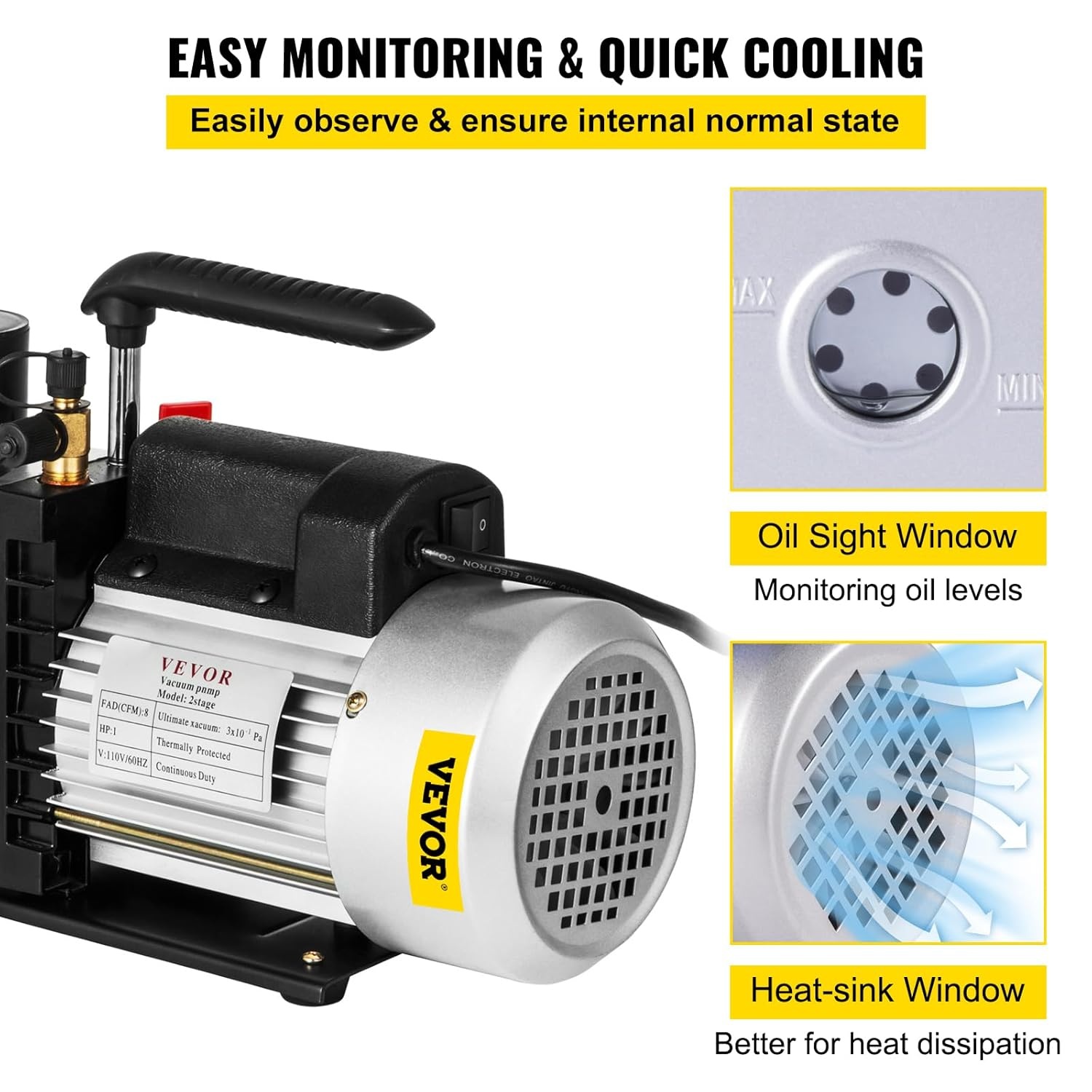 34% Korting: Vacuümpomp Airco & Auto 8 CFM Tweetraps