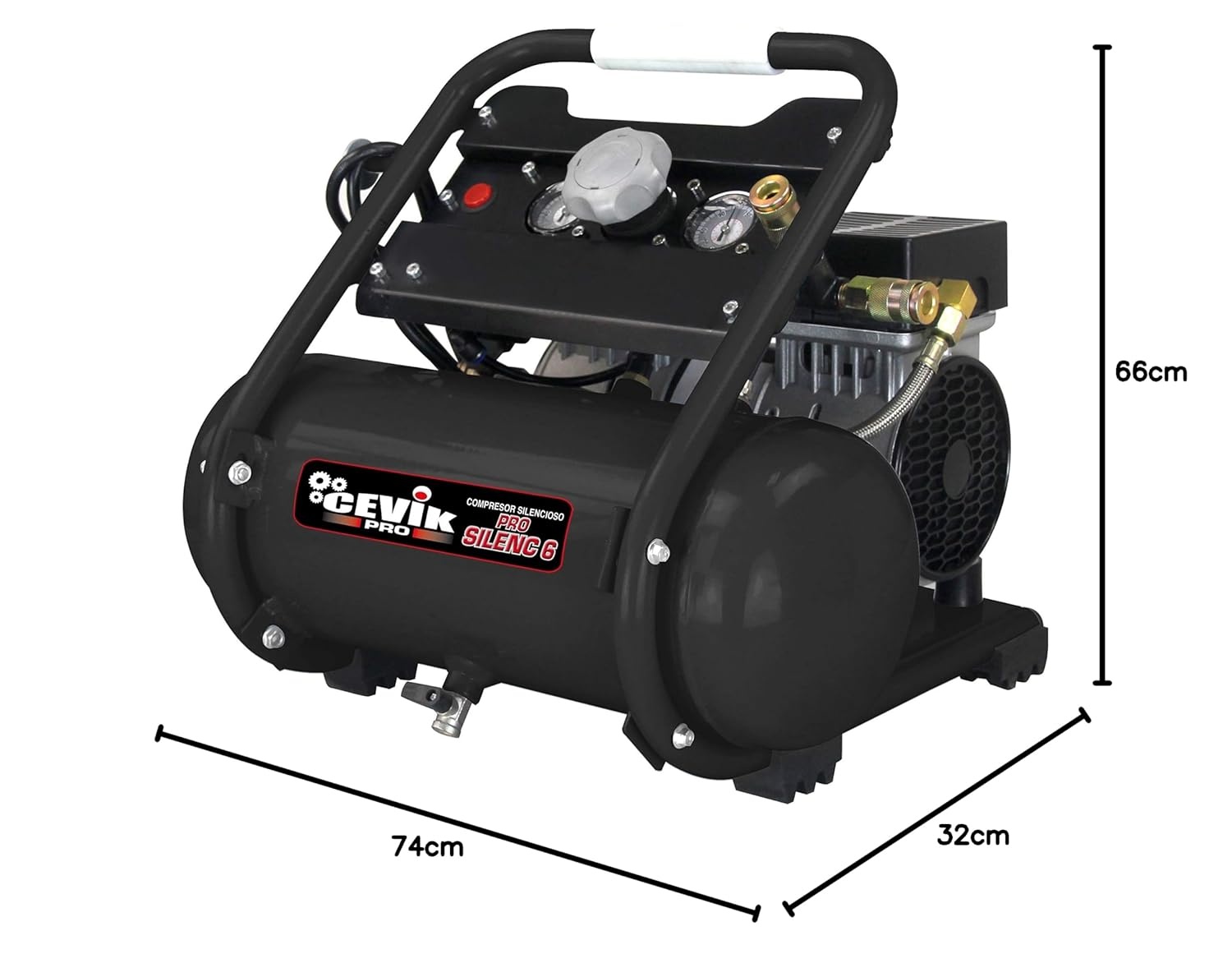 Stille Compressor 50L (35% korting) - 59 dB, 1.5 PK