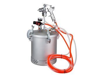 Hogedruk verfspuit met drukpot (10L) - 54% korting!