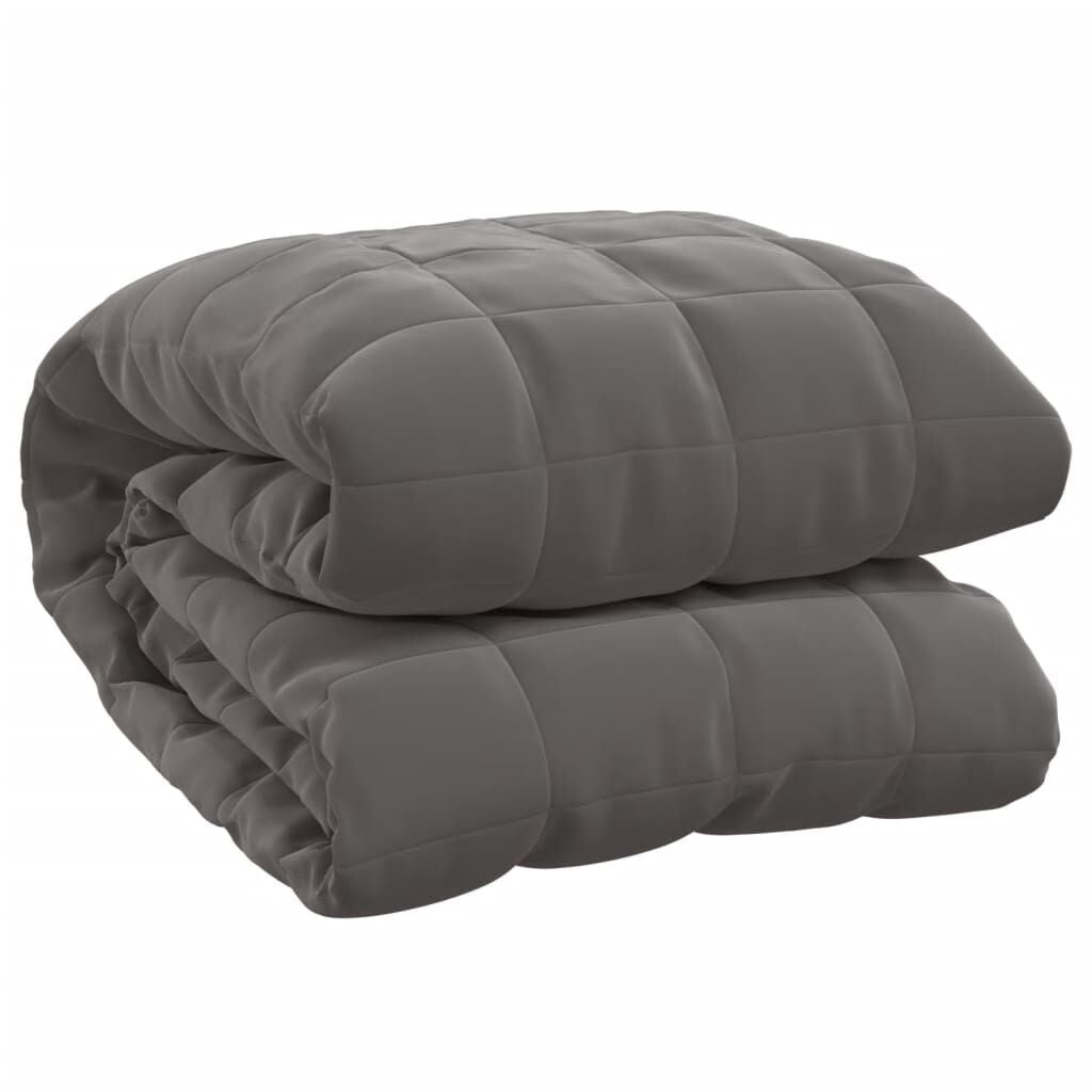 VidaXL Verzwaringsdeken Grijs 155x220cm - 11kg - 34% Korting