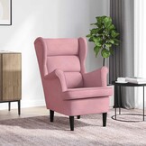 vidaXL Fauteuil Fluweel Roze (54% korting!)