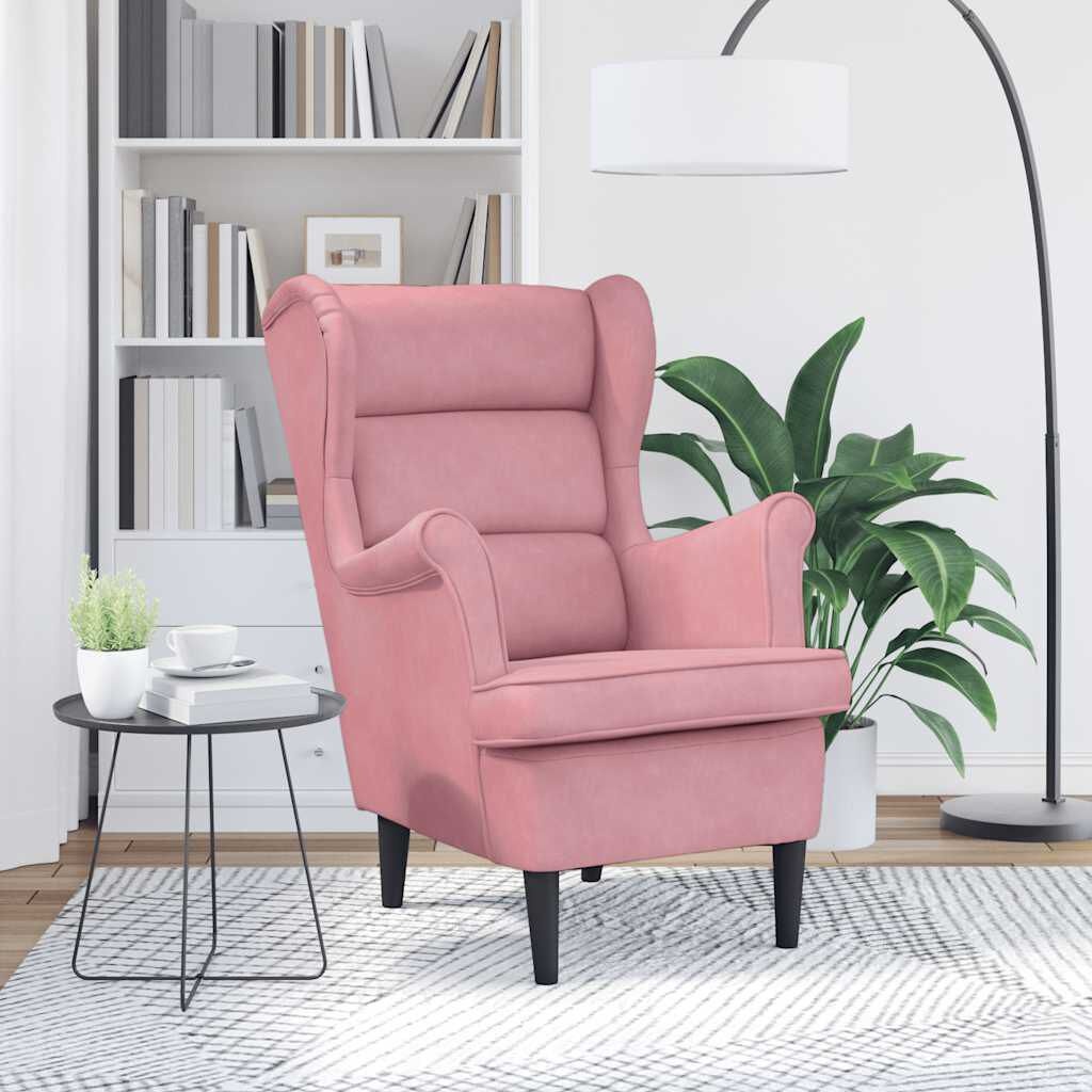 vidaXL Fauteuil Fluweel Roze (54% korting!)