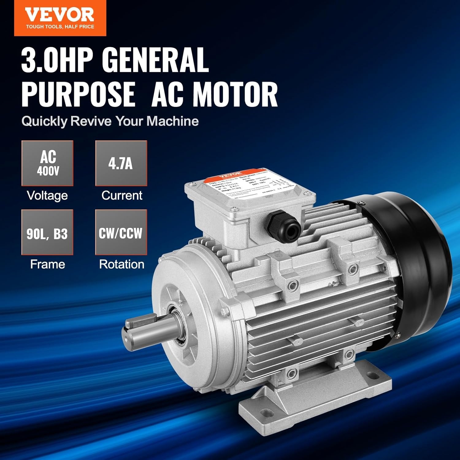 Elektrische Motor 2.2kW 3-Fase - Compressor & Industrie (29% Korting)