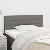 vidaXL Donkergrijs Hoofdbord 90x5x78/88cm - 33% Korting!