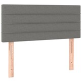 vidaXL Donkergrijs Hoofdbord 90x5x78/88cm - 33% Korting!