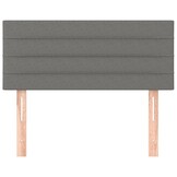 vidaXL Donkergrijs Hoofdbord 90x5x78/88cm - 33% Korting!