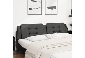 vidaXL Hoofdbordkussen Kunstleer Zwart 200 cm - 34% Korting!
