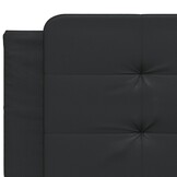 vidaXL Hoofdbordkussen 200 cm kunstleer zwart