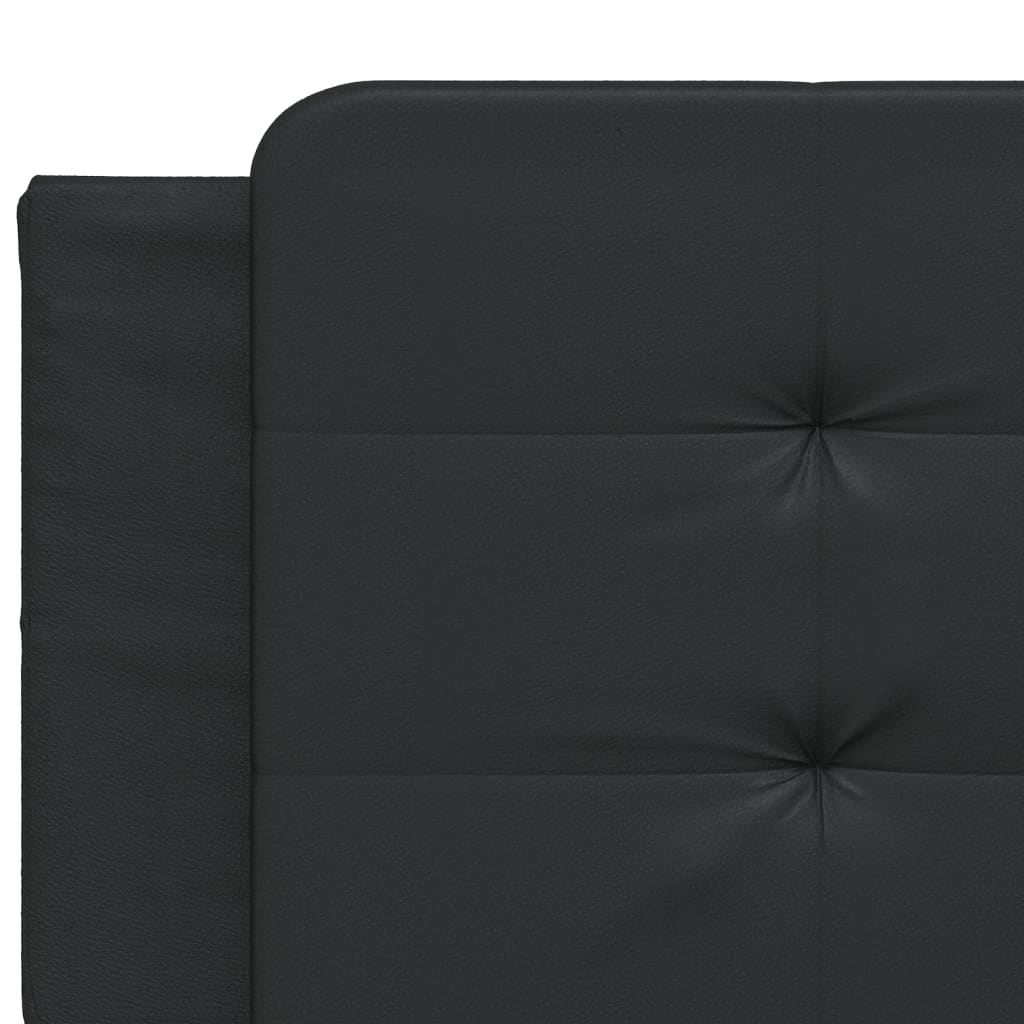 vidaXL Hoofdbordkussen 200 cm kunstleer zwart