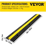 Happybuy Kabelbeschermer Rubber (4 Stuks) - 1 Kanaal - 29% Korting