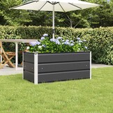 Plantenbak VidaXL Antraciet Staal - Nu 52% Korting!