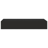 vidaXL Wandschap met Lade - 60cm - Zwart (53% Korting)
