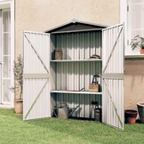 vidaXL Tuinschuur 116x45x175cm Grijs (34% Korting)