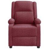 vidaXL Massagestoel Stof Wijnrood - 35% Korting!