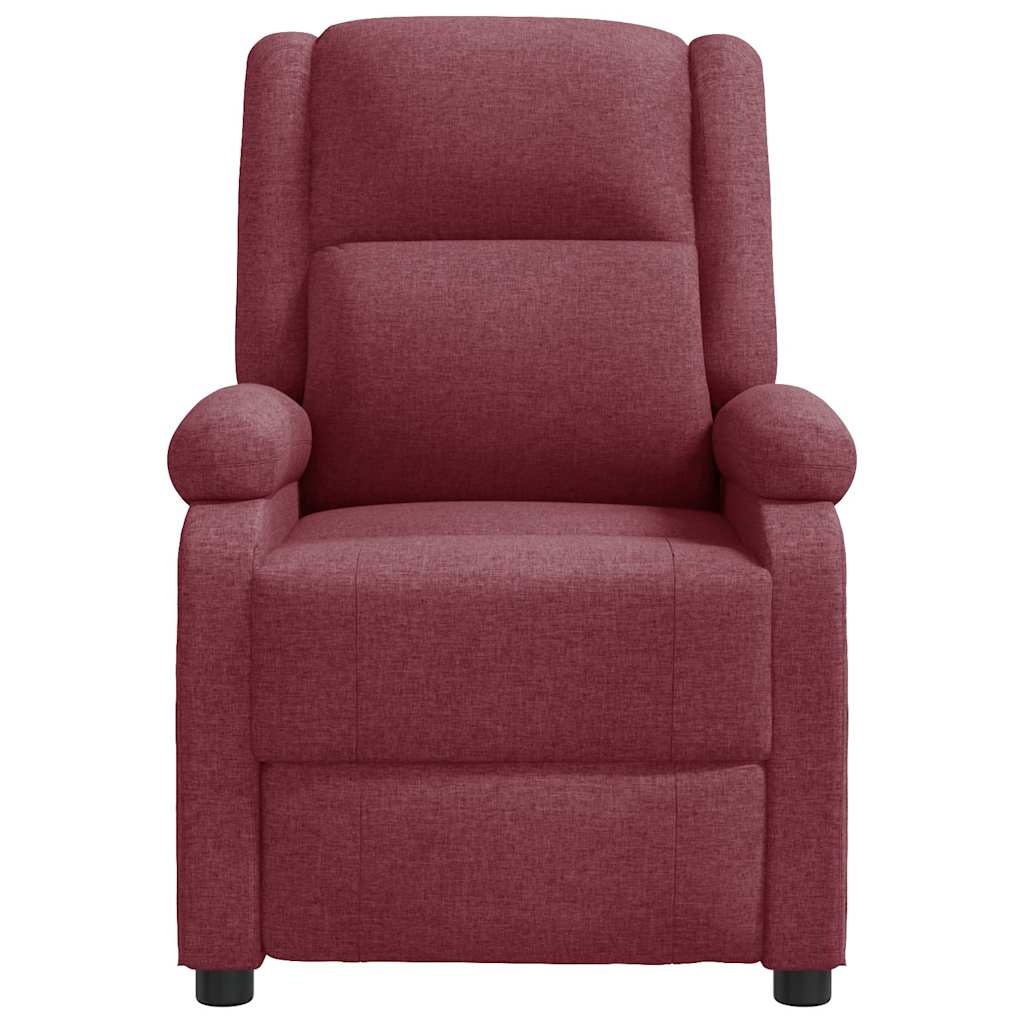 vidaXL Massagestoel Stof Wijnrood - 35% Korting!