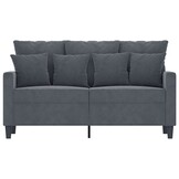 vidaXL Tweezitsbank Donkergrijs Velvet - 35% Korting!