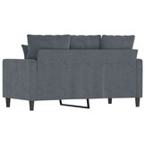 vidaXL Tweezitsbank Donkergrijs Velvet - 35% Korting!