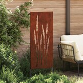 VidaXL Tuin Privacy Screen Bloemen 50x140cm Cortenstaal - 34% Korting!