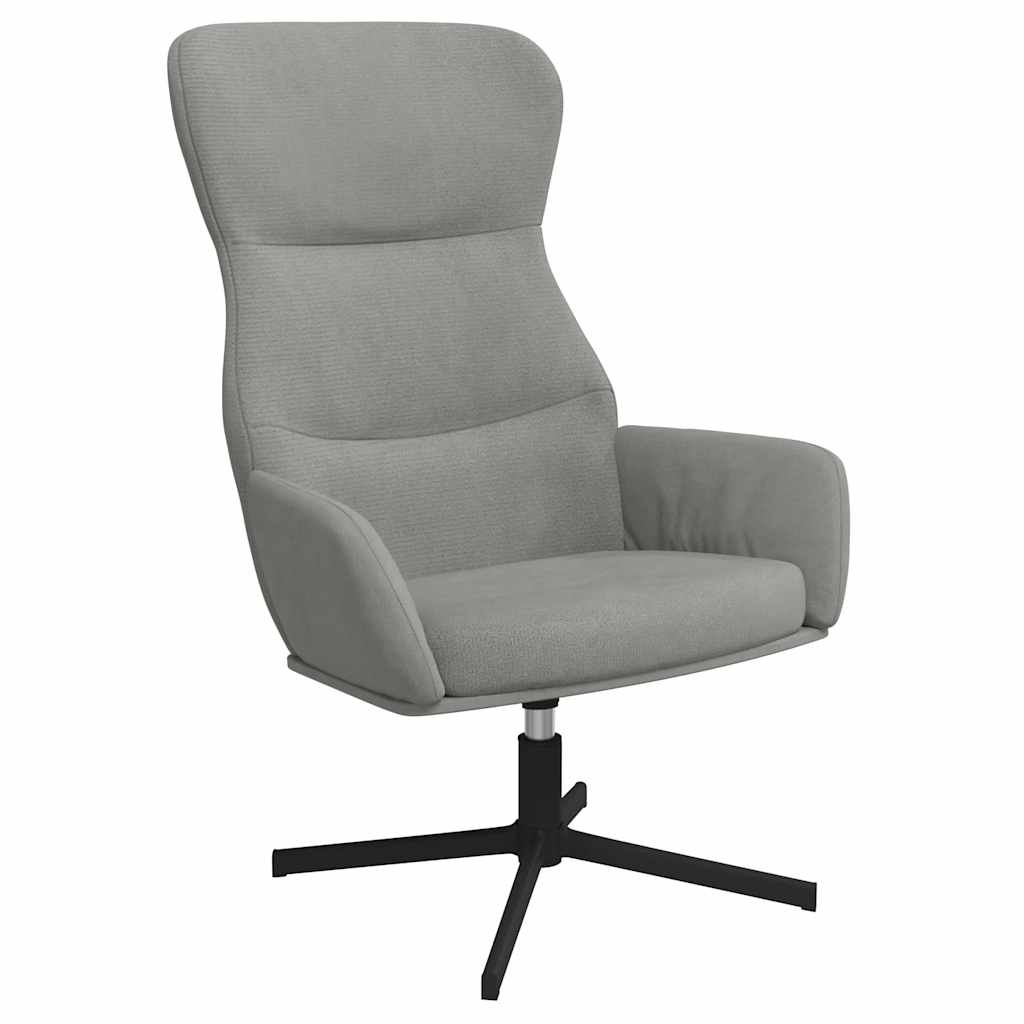 Lichtgrijze Fluwelen Relaxstoel - 69% Korting
