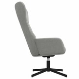 Lichtgrijze Fluwelen Relaxstoel - 69% Korting