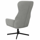 Lichtgrijze Fluwelen Relaxstoel - 69% Korting