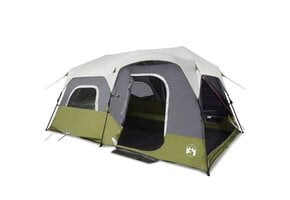 vidaXL 9-persoons Waterdichte Tent met LED - Blauw (35% korting)
