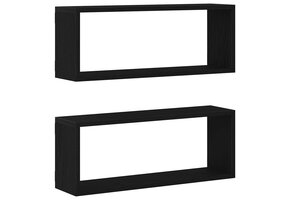 VidaXL Wandplanken Zwart Eiken (2 stuks) - 28% Korting!