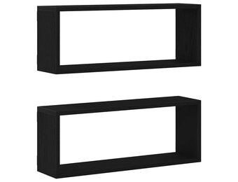 VidaXL Wandplanken Zwart Eiken (2 stuks) - 28% Korting!