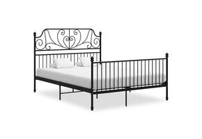 VidaXL Bedframe Metaal Zwart 140x200 cm - 35% Korting!
