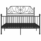 VidaXL Bedframe Metaal Zwart 140x200 cm - 35% Korting!