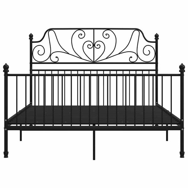 VidaXL Bedframe Metaal Zwart 140x200 cm - 35% Korting!