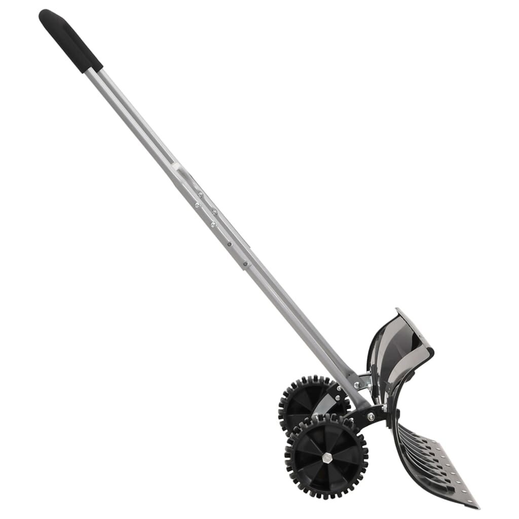 Uitschuifbare Sneeuwschep met 66 cm Blad - Zwart