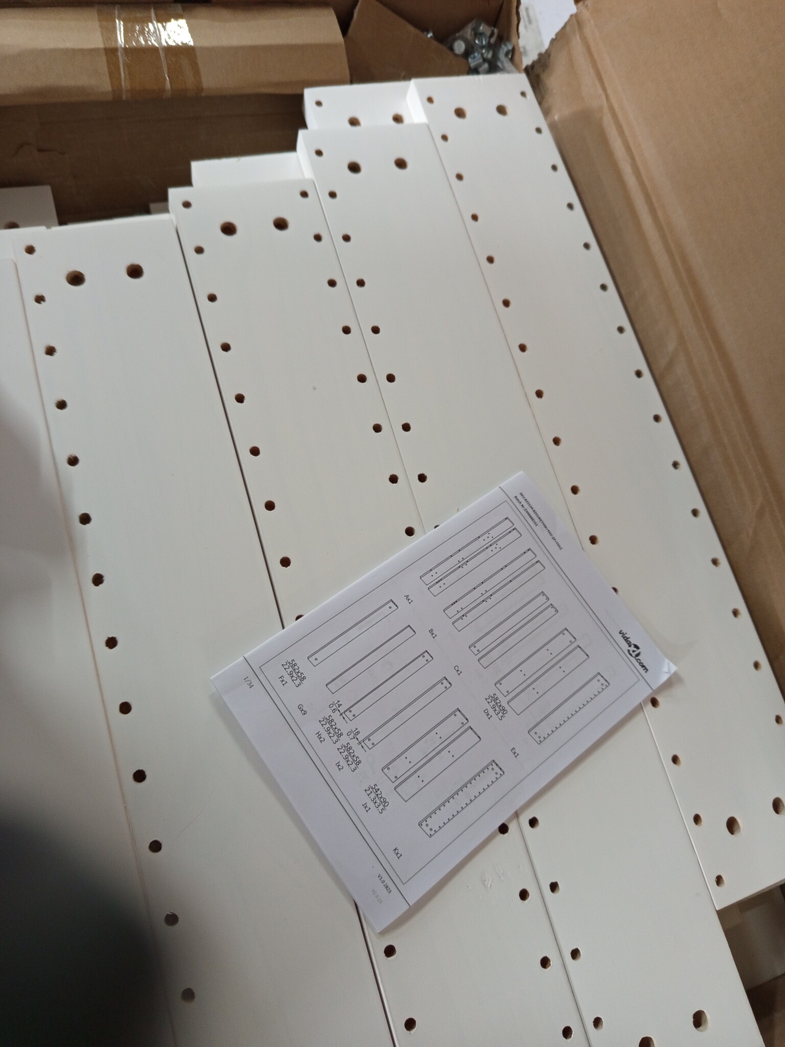 vidaXL Grenenhouten Loungeset Wit - 54% Korting!