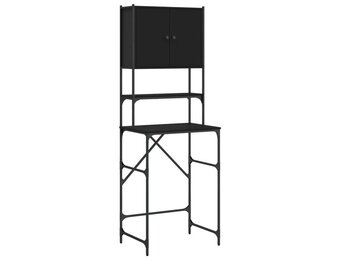 VidaXL Wasmachinekast Zwart - 68x48.5x194 cm - 34% Korting