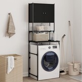 VidaXL Wasmachinekast Zwart - 68x48.5x194 cm - 34% Korting
