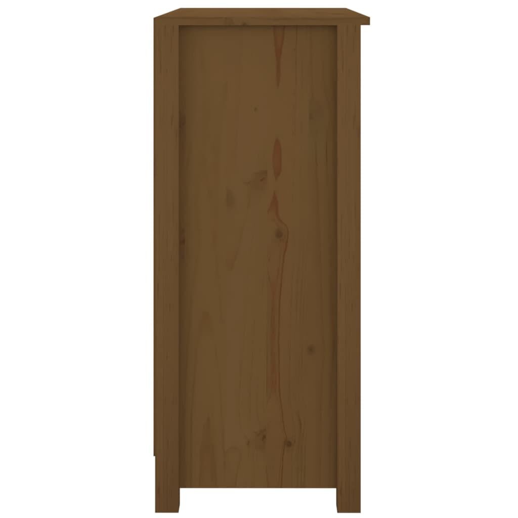VidaXL Dressoir Grenenhout - 70x35x80 cm - Honingbruin - 59% Korting