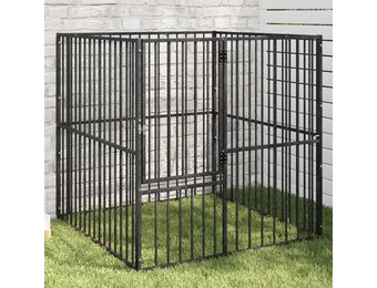 VidaXL Hondenkennel 4 panelen - 35% Korting