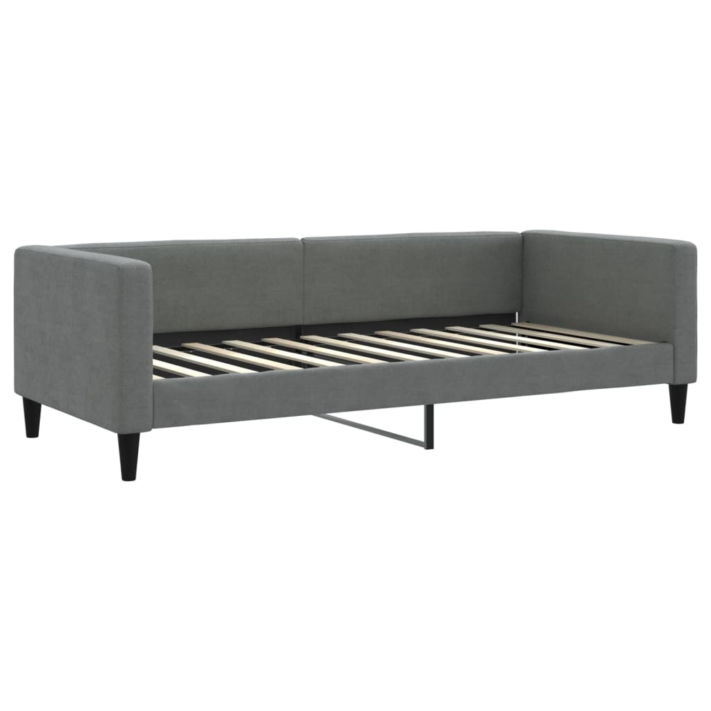 VidaXL Slaapbank Donkergrijs Stof (90x200cm) - 30% Korting!