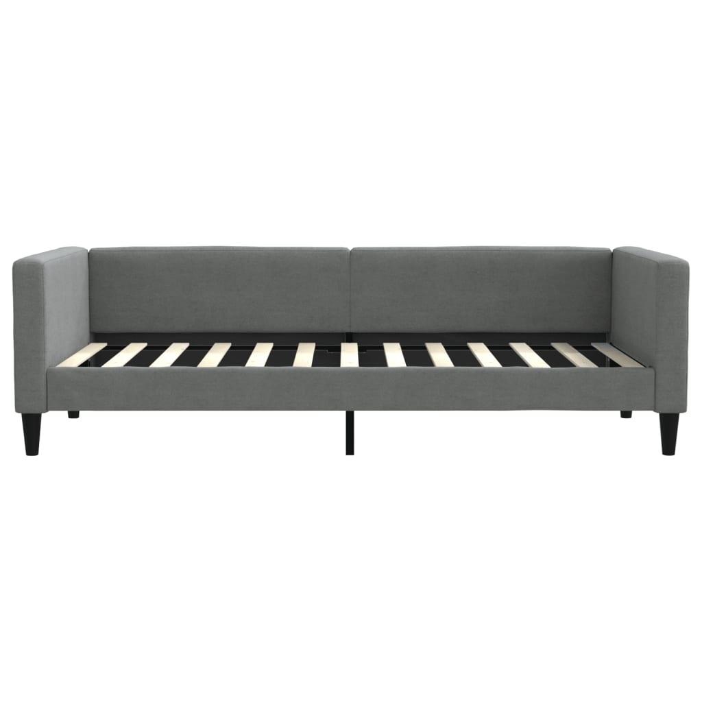 VidaXL Slaapbank Donkergrijs Stof (90x200cm) - 30% Korting!