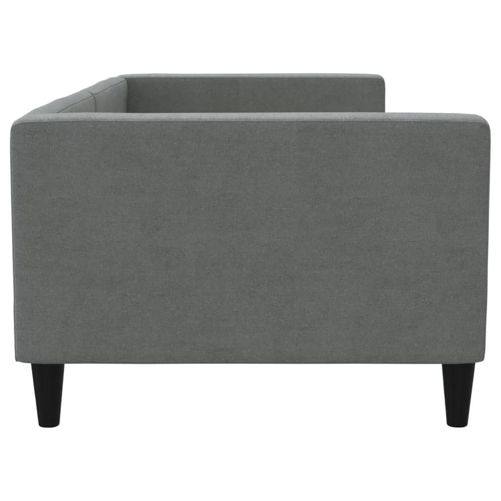 VidaXL Slaapbank Donkergrijs Stof (90x200cm) - 30% Korting!