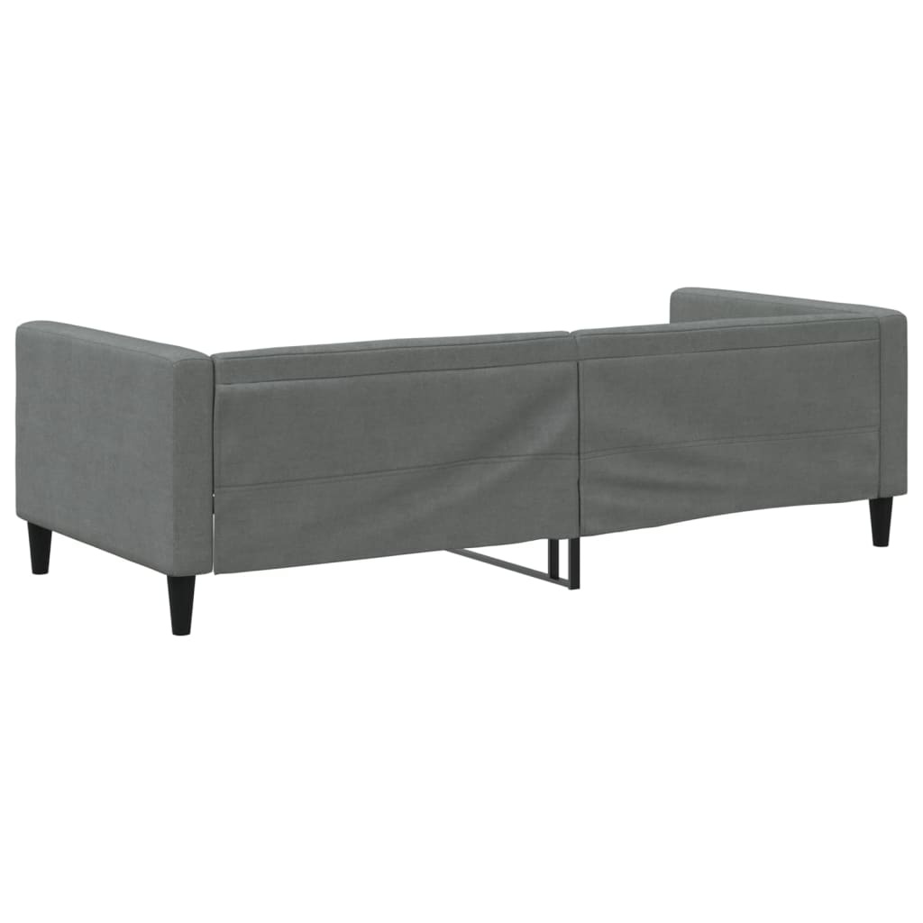 VidaXL Slaapbank Donkergrijs Stof (90x200cm) - 30% Korting!
