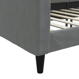 VidaXL Slaapbank Donkergrijs Stof (90x200cm) - 30% Korting!