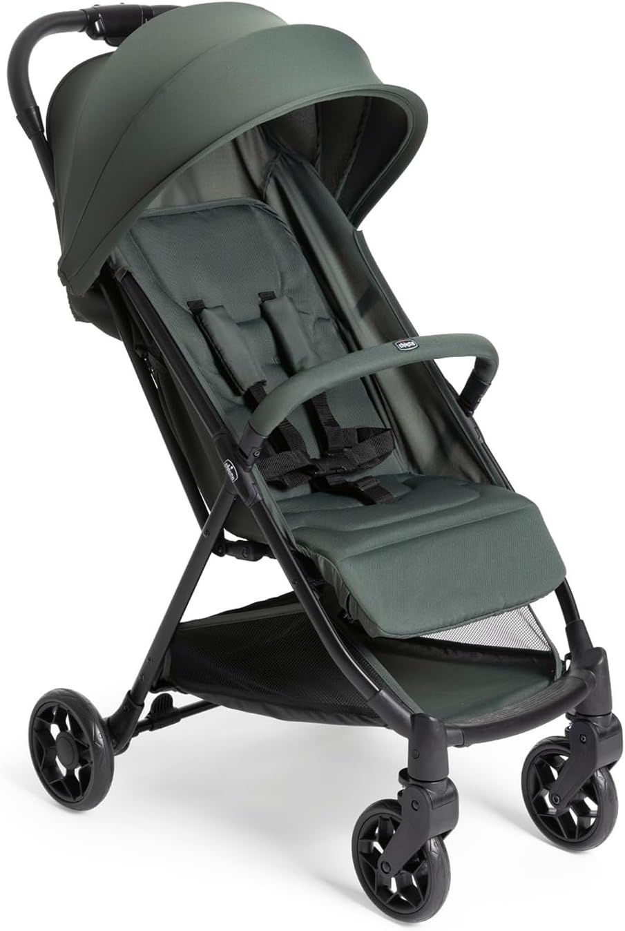 Chicco Urbino Kinderwagen vanaf 0 maanden tot 22 kg, lichte kinderwagen met intelligente en compacte sluiting, uittrekbare kap met UV50+ behandeling, regenbestendig, verstelbare en verstelbare