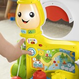 Fisher-Price - Lachen en leren, 3-in-1, duwspeelgoed voor eerste stappen en muzikaal activiteitencentrum, speelgoed voor kinderen van 9-36 maanden, HCK51