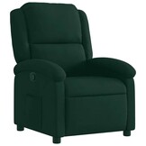vidaXL Fauteuil verstelbaar fluweel donkergroen
