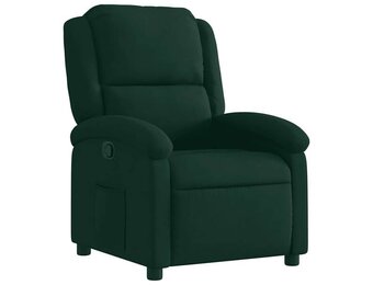 vidaXL Fauteuil verstelbaar fluweel donkergroen