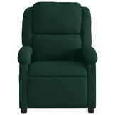 vidaXL Fauteuil verstelbaar fluweel donkergroen
